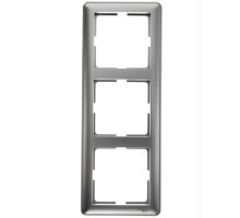 Рамка на 3 поста Schneider Electric Wessen59 KD-3-58 Матовый хром | арт.KD-3-58