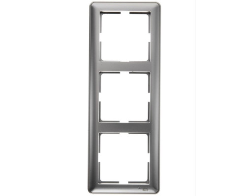 Рамка на 3 поста Schneider Electric Wessen59 KD-3-58 Матовый хром | арт.KD-3-58