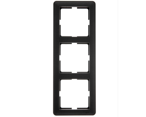 Рамка на 3 поста Schneider Electric Wessen59 KD-3-68 Черный бархат | арт.KD-3-68