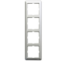 Рамка на 4 поста Schneider Electric Wessen59 KD-4-58 Матовый хром | арт.KD-4-58