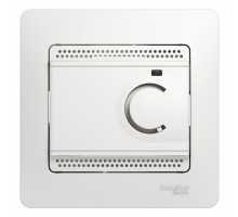 Снят с продажи! GLOSSA ТЕРМОСТАТ электрон.теплого пола с датчиком,от+5до+50°C,10A,в сборе, БЕЛЫЙ