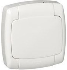RA16-112B-BI РОЗЕТКА IP44 О/У з/к шт.16А 250В, БЕЛЫЙ - RA16-112B-BI
