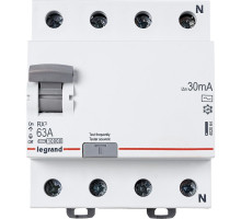 УЗО Legrand RХ3 4P 63A 30mA 10kA 4M тип АС