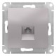 Розетка телефонная Schneider Electric AtlasDesign ATN000381 Алюминий - ATN000381