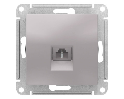 Розетка телефонная Schneider Electric AtlasDesign ATN000381 Алюминий - ATN000381