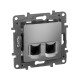 Роз 2ХRJ45 5е UTP АЛЮ ETIKA | арт.672455