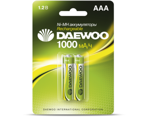 Акк. DAEWOO AAA (1000mAh) NI-MH BL-2 аккумулятор  | арт.1037459