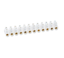 Клеммный блок Nylbloc 16мм2, белый, 12 винт. клемм, 76А