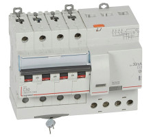 DX3 4P 50A тип АС 30мA 6kA 7М Дифф. авт. выкл.