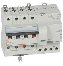 DX3 4P 50A тип АС 30мA 6kA 7М Дифф. авт. выкл.