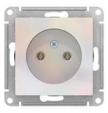 Розетка без заземления без шторок Schneider Electric AtlasDesign ATN000441 Жемчуг - ATN000441