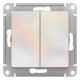 Выключатель 2-клавишный Schneider Electric AtlasDesign ATN000451 Жемчуг - ATN000451