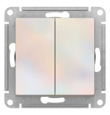Переключатель 2-клавишный Schneider Electric AtlasDesign ATN000465 Жемчуг - ATN000465
