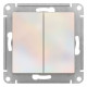 Переключатель 2-клавишный Schneider Electric AtlasDesign ATN000465 Жемчуг - ATN000465