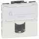 Mosaic - Розетка 2М RJ-45 Кат. 5e UTP с этикеткой (белый) | арт.076554