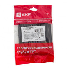 Набор ТУТк клеевые 6/2 нг черные 20шт по 100мм EKF PROxima | арт.tut-k-n-6