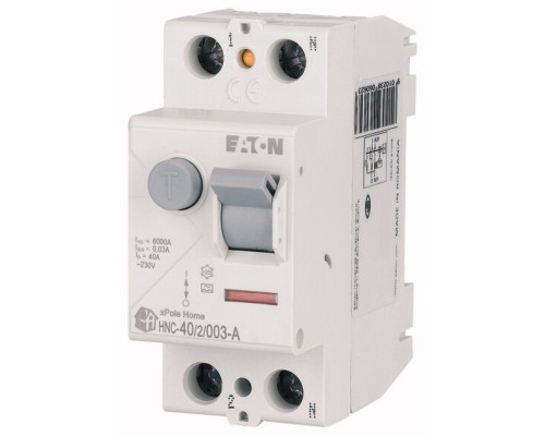 УЗО HNC-40/2/003-A, 2P, 40A, 6kA, 30mA, тип А, 2M