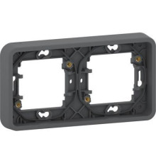 MUR34101 MUREVA S, РАМКА, 2-постовая, горизонтальная, АНТРАЦИТ, IP55 | арт.MUR34101