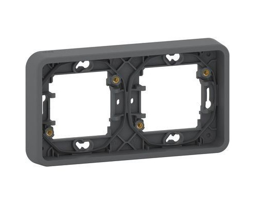 MUR34101 MUREVA S, РАМКА, 2-постовая, горизонтальная, АНТРАЦИТ, IP55 | арт.MUR34101