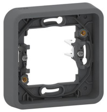 MUR34108 MUREVA S, РАМКА, 1-постовая с винтами, АНТРАЦИТ, IP55  | арт.MUR34108