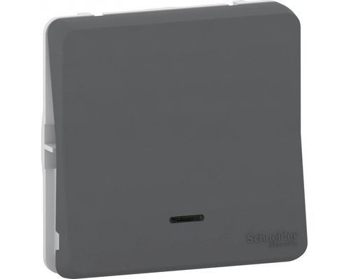 MUR35025 MUREVA S, ПЕРЕКЛЮЧАТЕЛЬ с подсветкой, механизм, АНТРАЦИТ, IP55 | арт.MUR35025