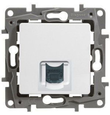 Розетка RJ45 КАТ 5 UTP бел Etika
