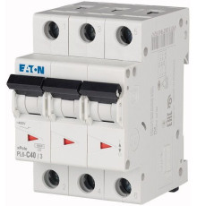 Авт. выключатель PL6-C40/3, 3P, 40A, хар-ка C, 6kA, 3M