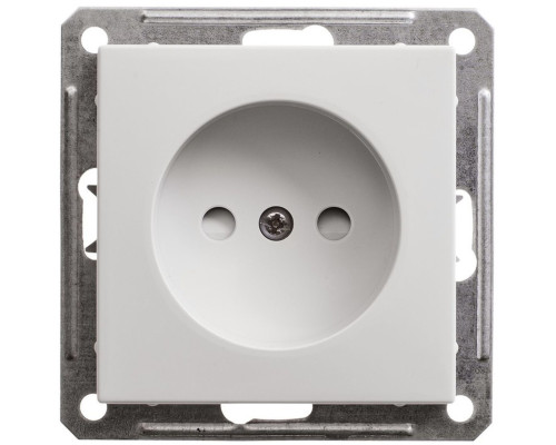 Розетка без заземления со шторками Schneider Electric Wessen59 RS16-151-1-86 Белый | арт.RS16-151-1-86