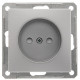 Розетка без заземления со шторками Schneider Electric Wessen59 RS16-151-5-86 Матовый хром | арт.RS16-151-5-86