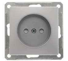 Розетка без заземления со шторками Schneider Electric Wessen59 RS16-151-5-86 Матовый хром | арт.RS16-151-5-86
