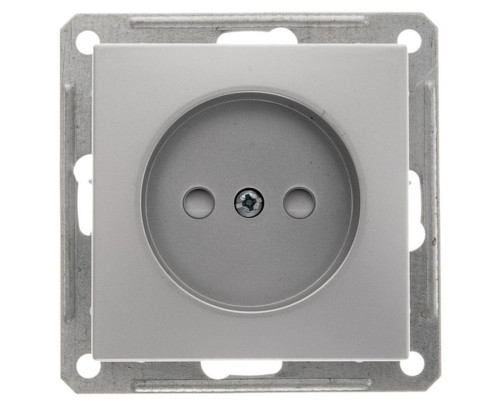 Розетка без заземления со шторками Schneider Electric Wessen59 RS16-151-5-86 Матовый хром | арт.RS16-151-5-86