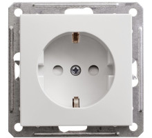 Розетка с заземлением со шторками Schneider Electric Wessen59 RS16-152-1-86 Белый - RS16-152-1-86