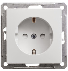 Розетка с заземлением со шторками Schneider Electric Wessen59 RS16-152-1-86 Белый - RS16-152-1-86