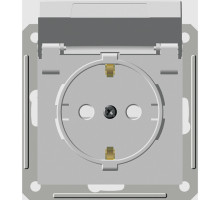 Розетка с заземлением со шторками с крышкой Schneider Electric Wessen59 RS16-152B-1-86 Белый - RS16-