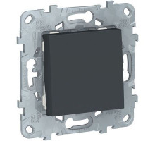 NU520354 UNICA NEW ПЕРЕКЛЮЧАТЕЛЬ 1-клавишный, сх. 6, 10 AX, 250 В, АНТРАЦИТ
