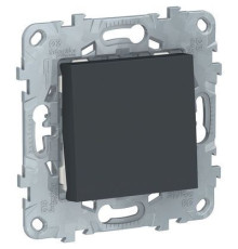 NU520354 UNICA NEW ПЕРЕКЛЮЧАТЕЛЬ 1-клавишный, сх. 6, 10 AX, 250 В, АНТРАЦИТ
