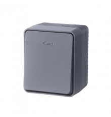 Выключатель 1-кл. ОП AtlasDesign Profi54 IP54 10AX с подсветкой антрацит SchE ATN544013
