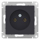 Розетка без заземления без шторок Schneider Electric AtlasDesign ATN001041 Карбон - ATN001041