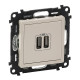 Valena Life - Зарядное устройство с двумя USB-разъемами, 240В/5В, 1500мА, слоновая кость (инд.упак)