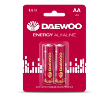 AA 2шт DAEWOO ENERGY Alkaline LR6 BL-2 2021