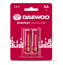 AA 2шт DAEWOO ENERGY Alkaline LR6 BL-2 2021