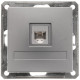 Розетка телефонная Schneider Electric Wessen59 RSI-152T-5-86 Матовый хром - RSI-152T-5-86