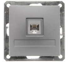 Розетка телефонная Schneider Electric Wessen59 RSI-152T-5-86 Матовый хром - RSI-152T-5-86