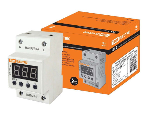Реле напряжения 1ф серии РН 2 40А-220В (LED-дисплей) TDM