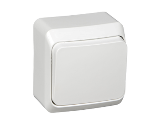 Выключатель, открытая установка Schneider Electric Этюд BA10-001B Белый - BA10-001B