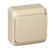 Выключатель, открытая установка Schneider Electric Этюд BA10-001K Кремовый - BA10-001K