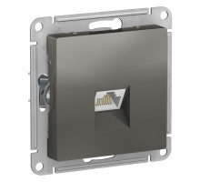ATLASDESIGN РОЗЕТКА компьютерная RJ45, кат. 6A, механизм, СТАЛЬ