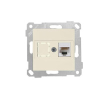 Rita - Розетка 1хRJ-45 кат. 5e UTP, сл.кость