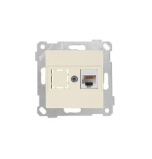 Rita - Розетка 1хRJ-45 кат. 5e UTP, сл.кость