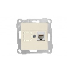 Rita - Розетка 1хRJ-45 кат. 6 UTP, сл.кость